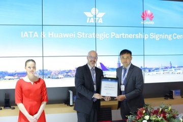 [중국] 화웨이, IATA와 전략적 파트너십 발표