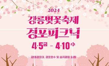 2024 경포벚꽃축제, 강릉에서 화려한 개막...4월 5일~10일