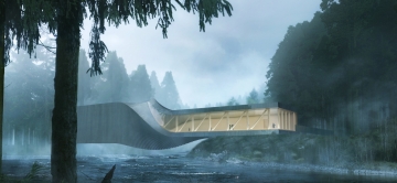 [노르웨이] 예술작품일까? 강 위의 휘어진 건축물...‘더 트위스트’ 9월 오픈